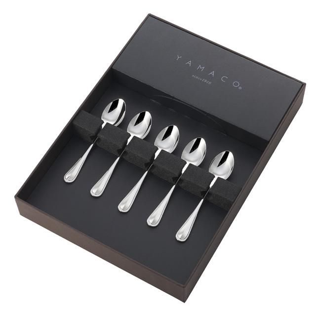 エレガンス 5pcs コーヒースプーンセット（ブラウンボックス