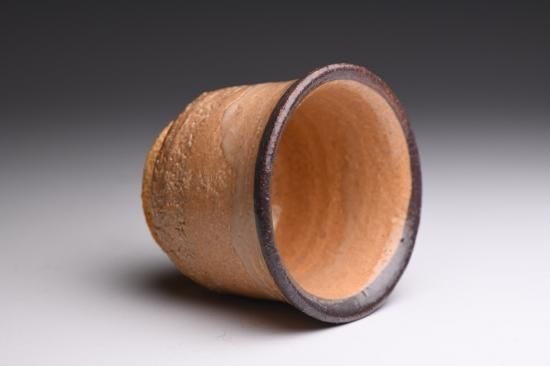 中里重利／唐津皮鯨ぐい呑021 NAKAZATO Shigetoshi