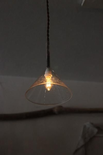 original古いガラス漏斗のライト - アンティーク・古道具・暮らしの