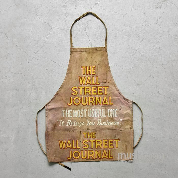 THE WALL STREET JOURNAL BROWN CANVAS APRON - 古着屋 ｜ mushroom
