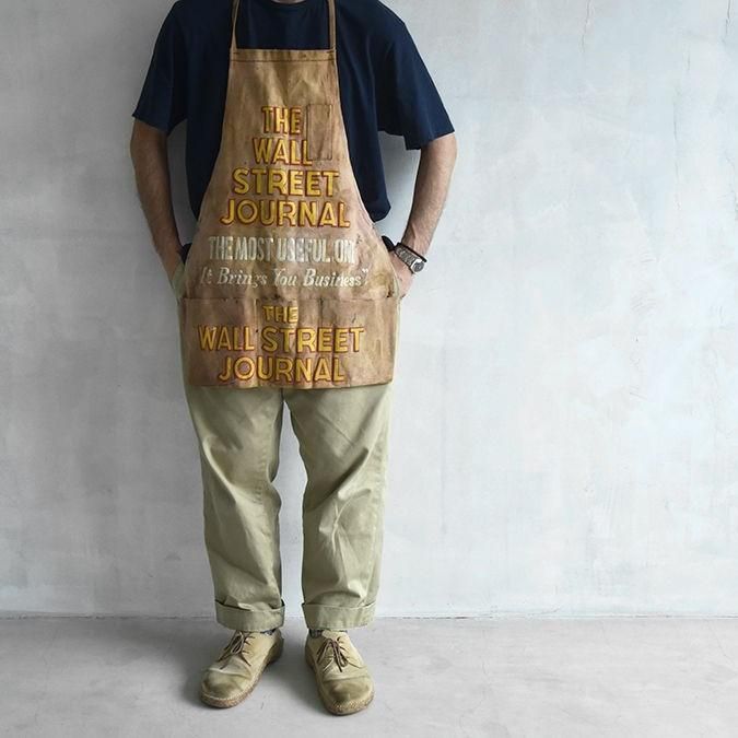 THE WALL STREET JOURNAL BROWN CANVAS APRON - 古着屋 ｜ mushroom