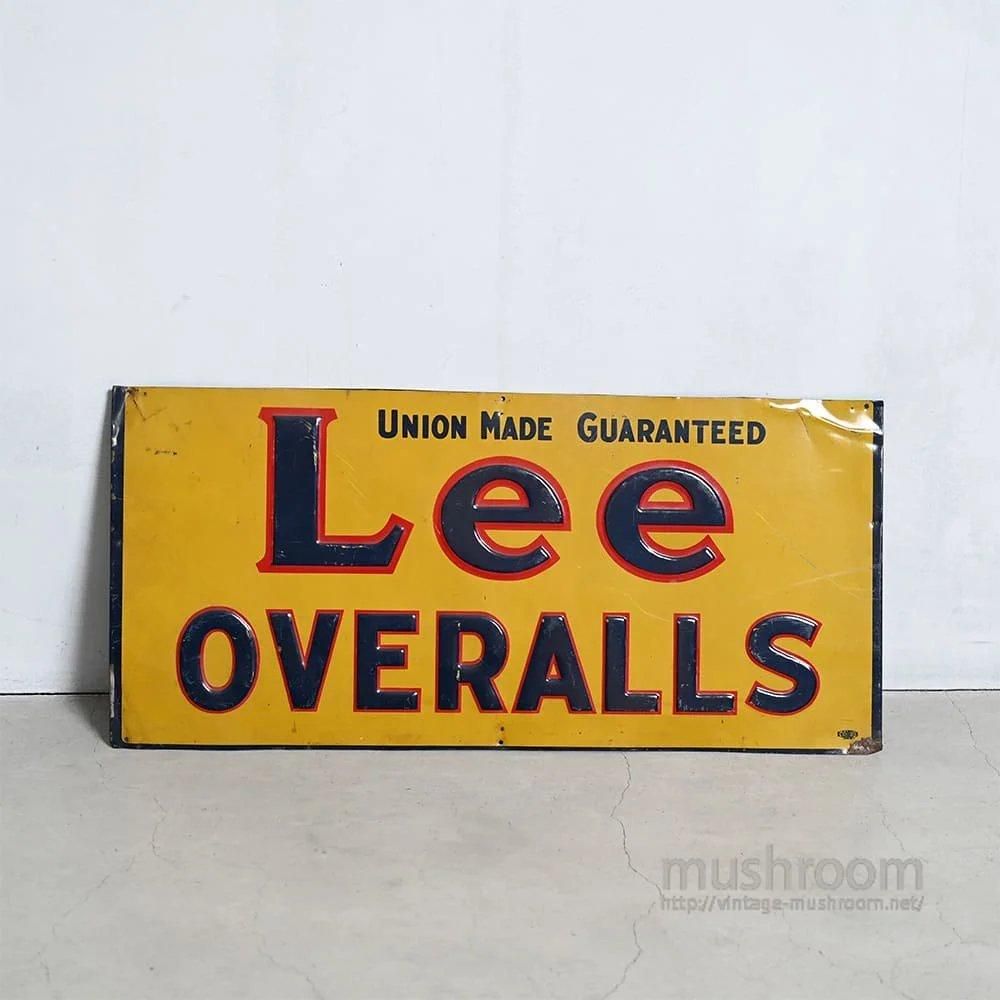 Lee OVERALLS ADVERTISING SIGN（Around 1930'S-1940'S） - 古着屋
