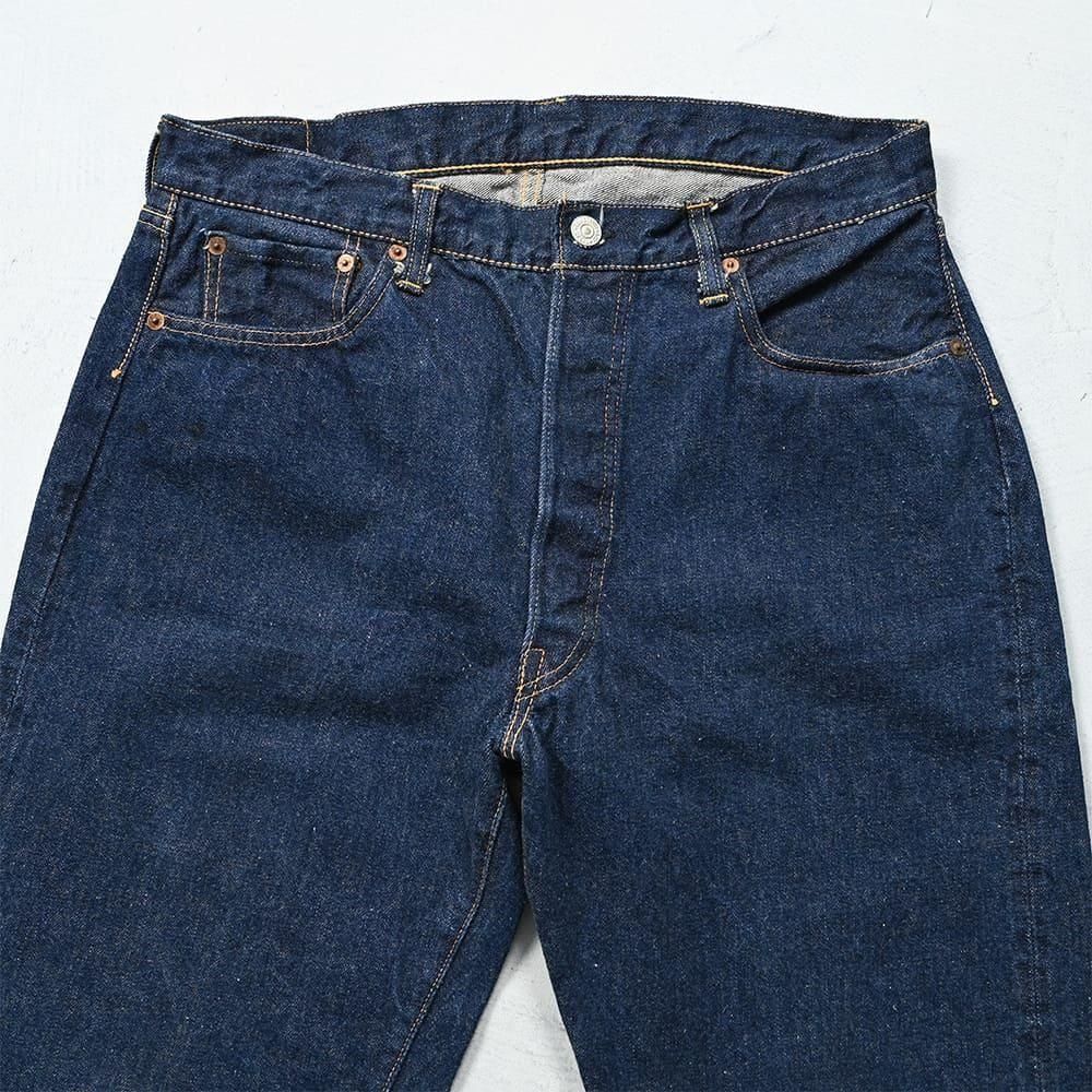 LEVI'S 501XX JEANS with LEATHER PATCH（1950'S/SUPER DARK COLOR