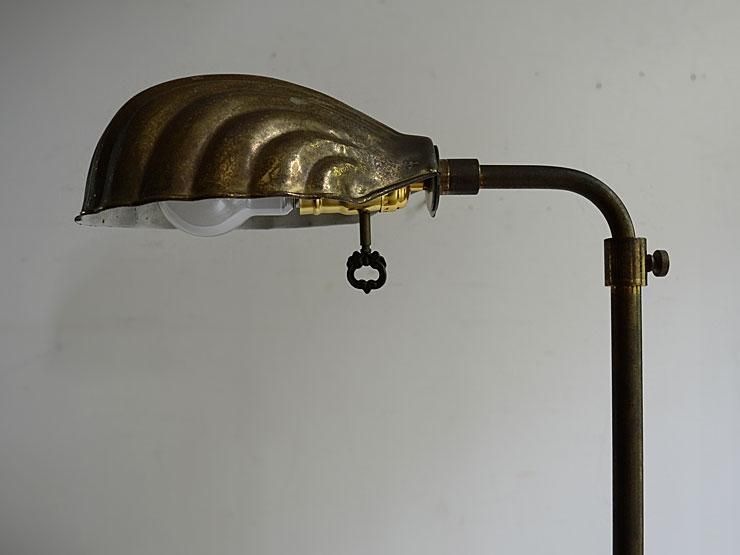 ヴィンテージ シェル型シェード フロアライト｜アンティーク照明