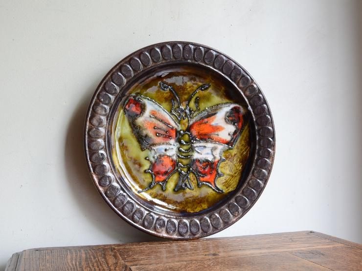 ヴィンテージ 壁掛け陶器プレート (絵皿)｜アンティーク雑貨｜CHELSEA