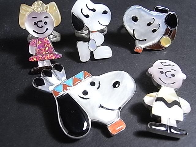 Zuni ズニ族ピーナッツバングル スヌーピー
