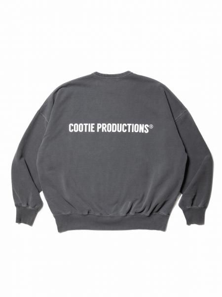 COOTIE (クーティー) Pigment Dyed Open End Yarn Sweat Crew