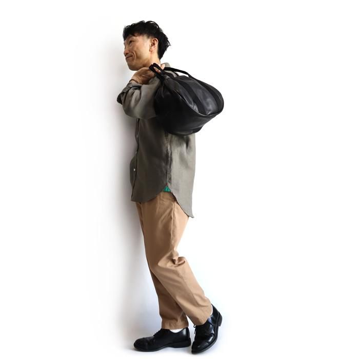 FUJITO（フジト）レザー ヘルメットバッグ（ブラック） - 5minutes