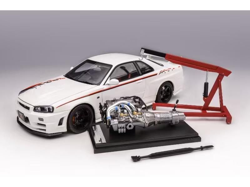 モーターヘリックス】 1/18 日産 スカイライン GT-R (R34) ニスモ
