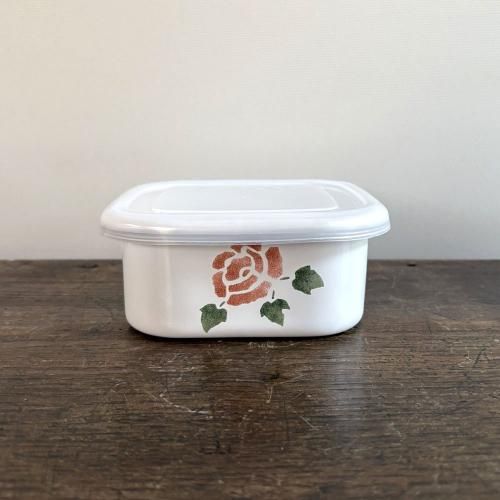 Many（マニー）ローズ ホーロー スクエアコンテナS - マニー正規取扱店