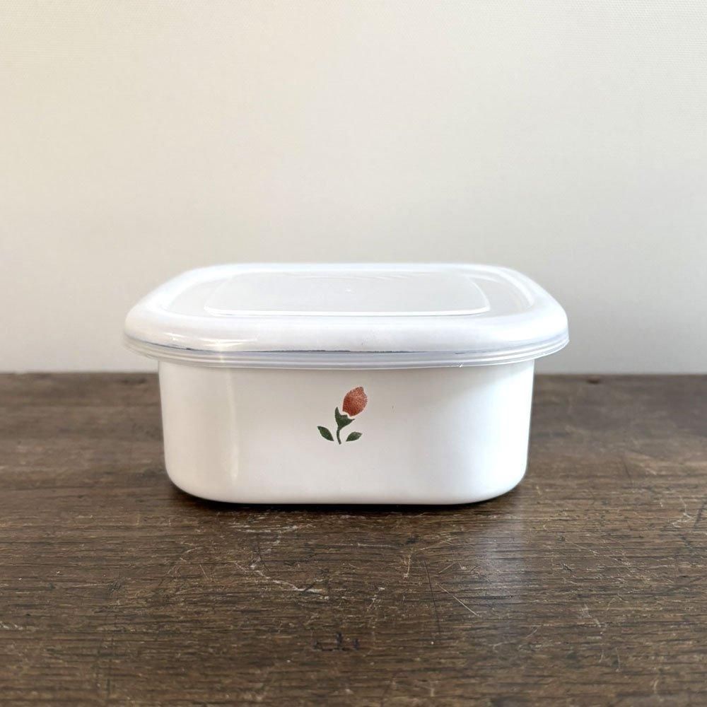 Many（マニー）ローズ ホーロー スクエアコンテナS - マニー正規取扱店