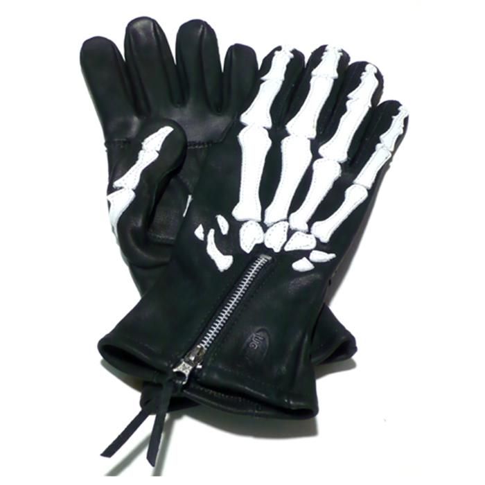 VANSON 【バンソン】 XRAY グローブ(ブラック/ホワイト) - HARM'S WAY