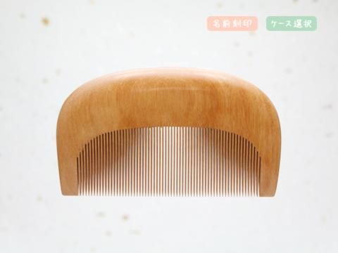 みねばり 京丸小町® 3寸5分(梳) - お六櫛本舗｜手挽き櫛・みねばり櫛