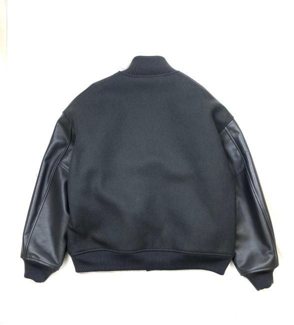COOTIE / Wool Melton Error Fit Stadium Jacket - RELAX WEB