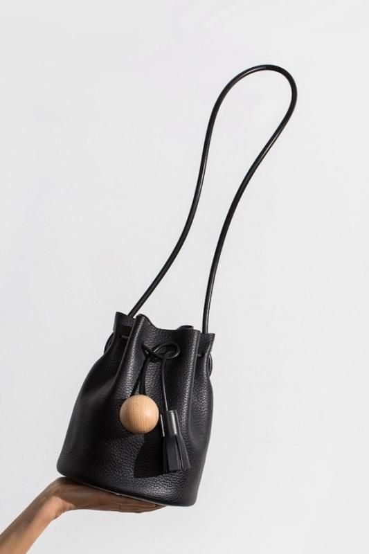 Building Block-Mini Bucket in Pebbled Black - kitoit / kiik