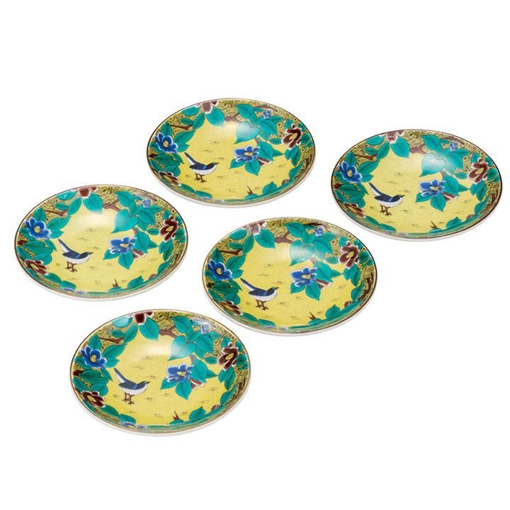 3.2号皿揃 吉田屋椿に鳥