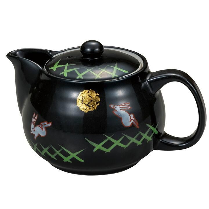 ポット急須 月うさぎ（網付）