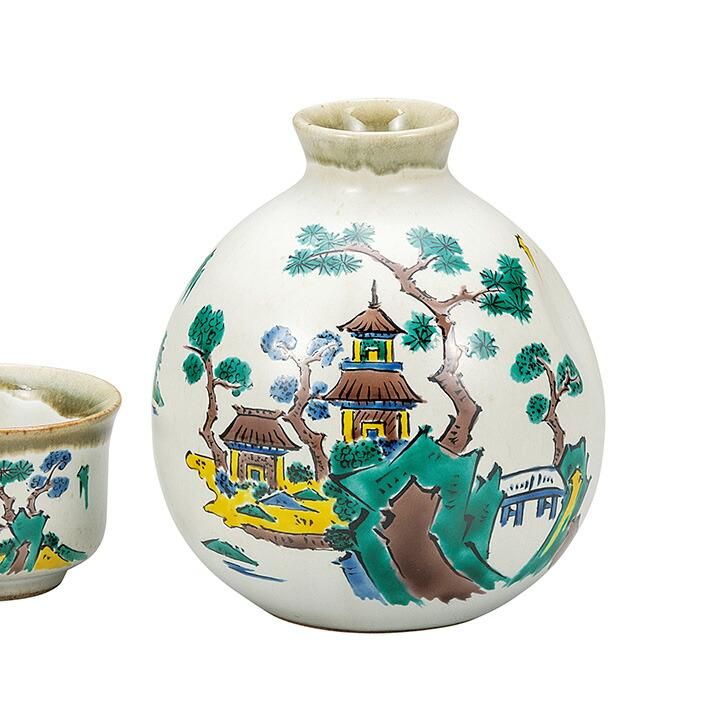 晩酌揃 古九谷山水 / 本多哲峰