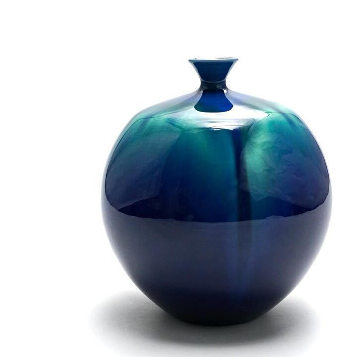 7号花瓶 耀彩 | 三代徳田八十吉 - 九谷焼専門店の陶らいふ