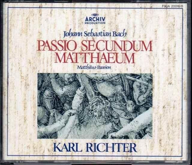 バッハ：マタイ受難曲 リヒター＝MBO，ヘフリガー(T) 他 /58年