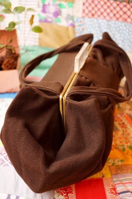 USA 1940's HAND BAG w/LUCITE CLASP ヴィンテージバッグ 30's 40s