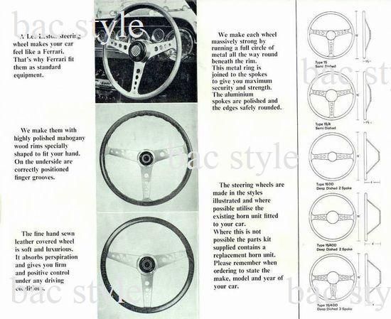 1960's LES LESTON FLAT WOOD STEERING WHEELS/レスレストン フラット