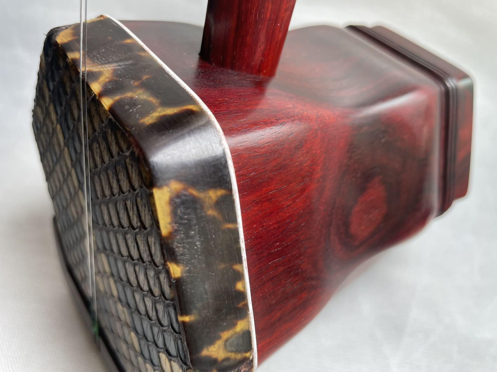 萬其興手工版 手彫彫刻『萬事如意』くりぬき印度紫檀極品二胡 二胡収蔵