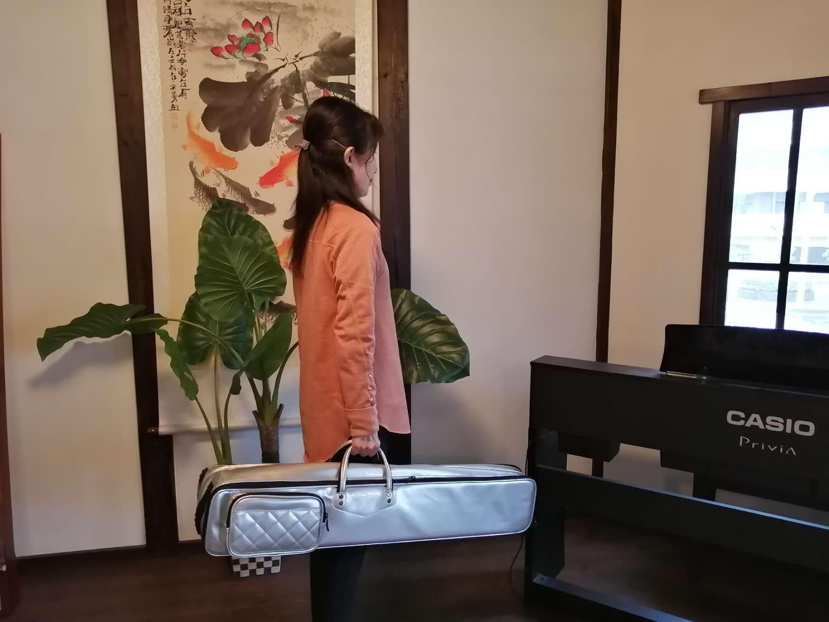 ダブル二胡ケース（全開タイプ・ブルー）（ベルト1本付） - 二胡の通販