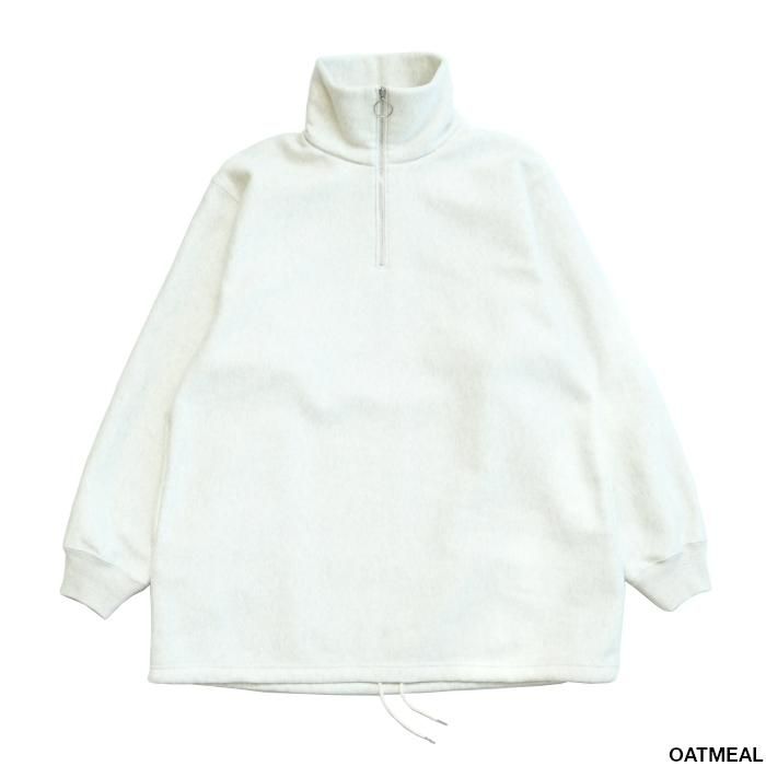 PHEENY フィーニー Athletic fleece half zip P/O 裏毛スウェット