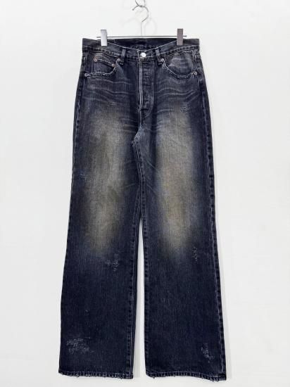 ssstein（シュタイン）2025AW 25AW FLARE DENIM JEANS Black - Laid