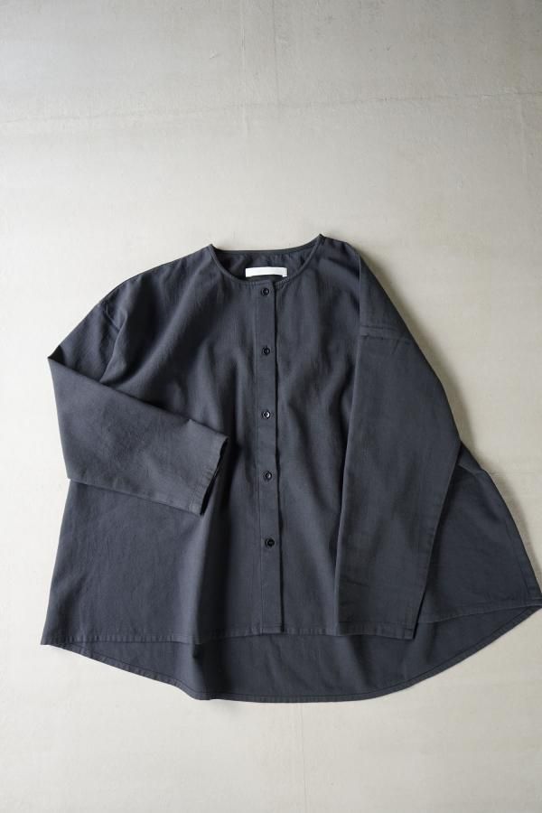 evam eva cotton wool no collar shirt