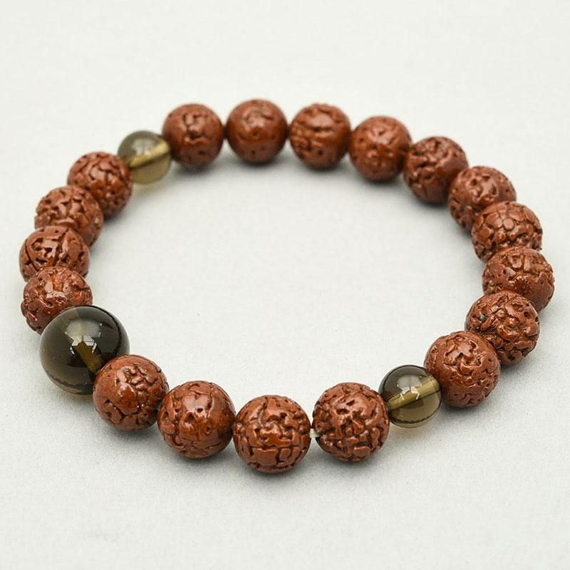 全宗派】腕輪念珠 金剛菩提樹 茶水晶 10mm玉 男性用 - 仏壇仏具なら