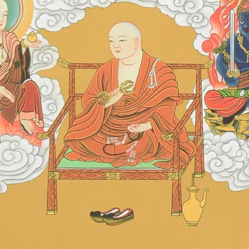 真言宗】 十三仏掛け軸 林英華 弘法大師入り (3尺～4.5尺） 初盆 新盆