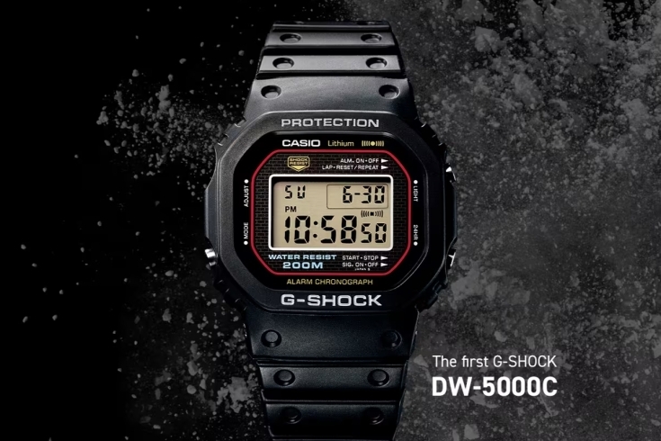 初号機「G-SHOCK」復刻モデル（DW-5000R-1AJF）発売日決定