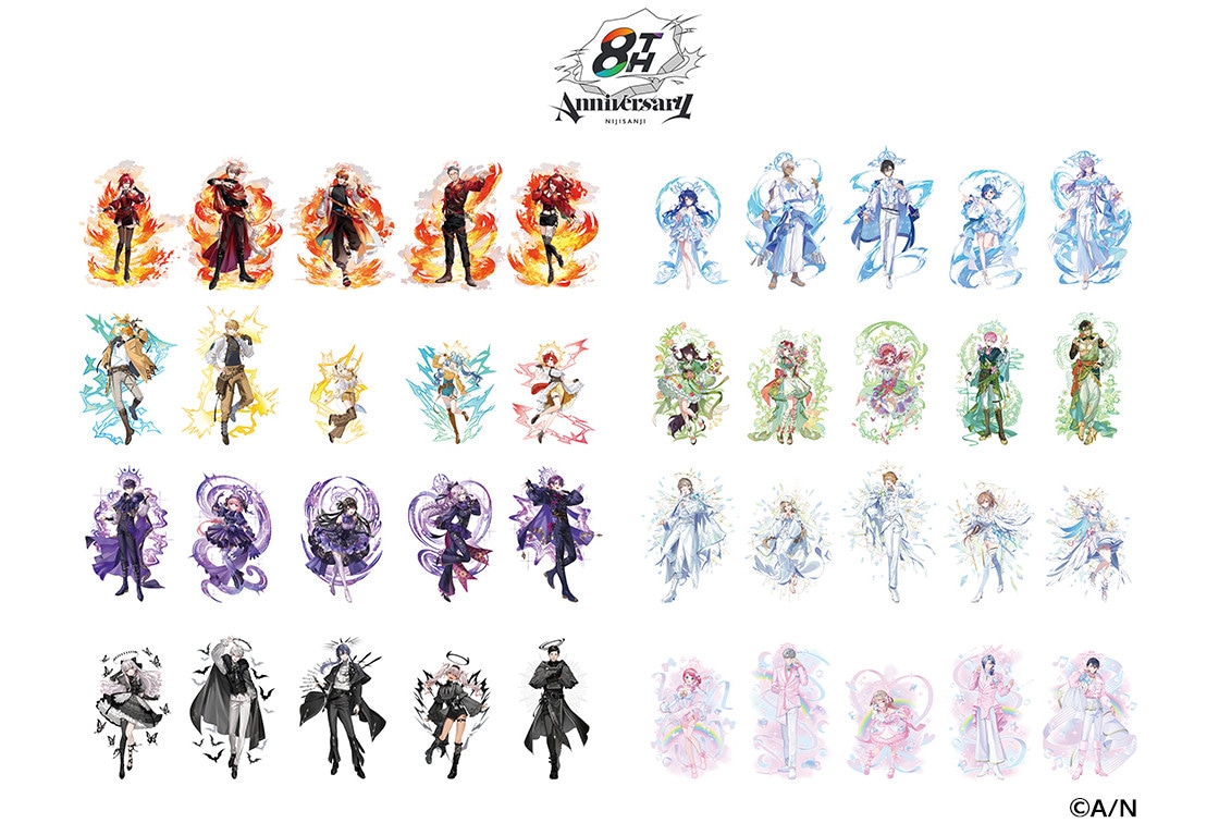 にじさんじ」8周年記念フェアが2/7～開催、商品販売などもあり