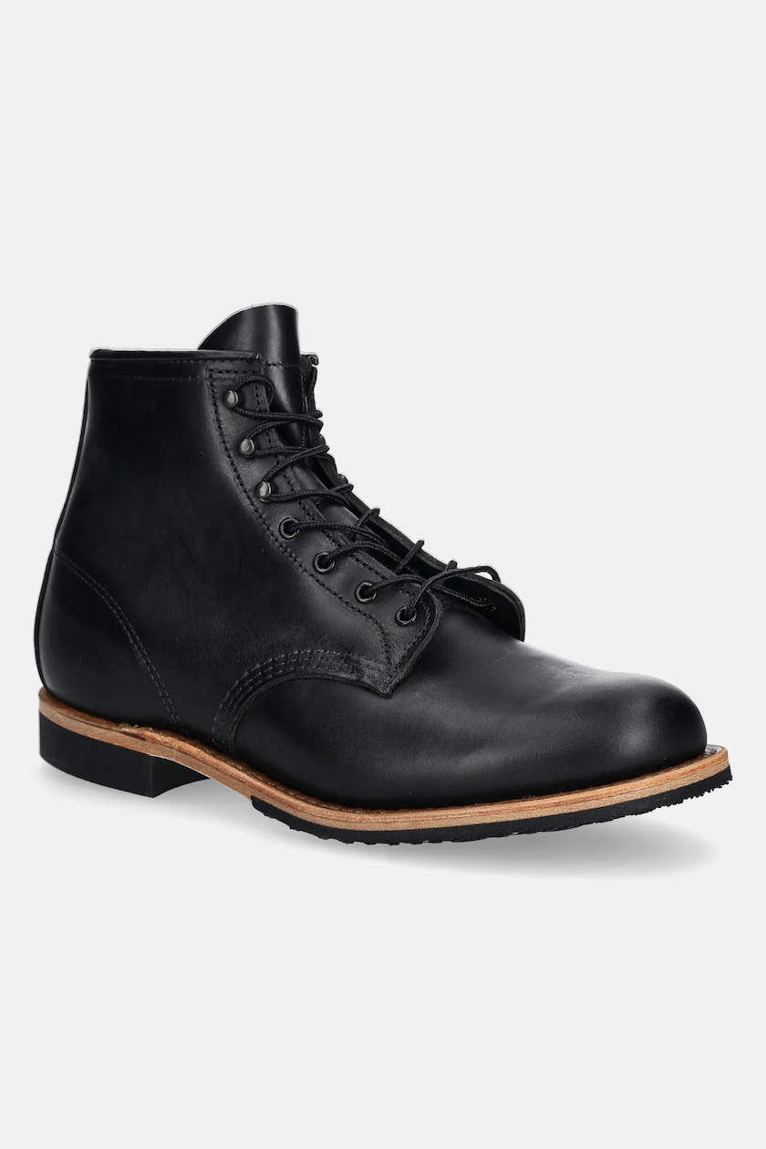 Red Wing Beckman 6-inch Boot Black Excalibur Leather 9423 at PRM US