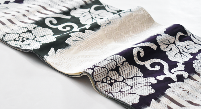 洛風林 袋帯(牡丹唐草) | 商品紹介 | 染と織たかはし