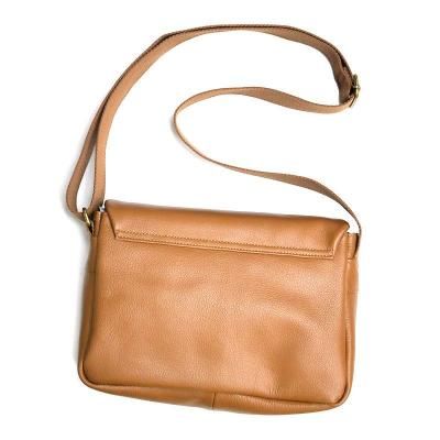 ダヤンの革バッグ 猫耳レザーミニショルダー 茶 - ダヤンと猫雑貨・猫