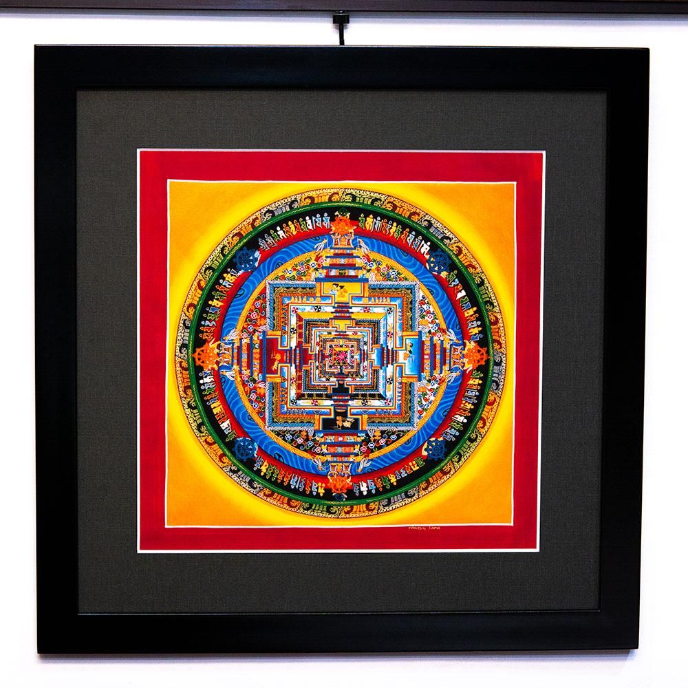 ネパール仏画 カーラチャクラ曼荼羅（マンダラ）Type.2｜旅する雑貨屋