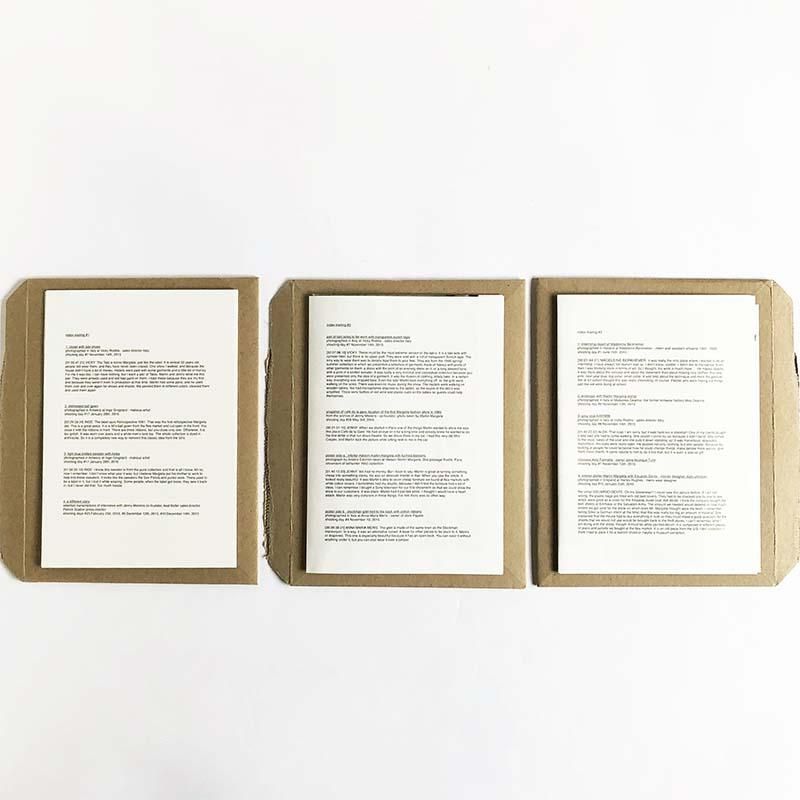 We Margiela: Index Mailing complete 3 issues setメゾン・マルジェラ