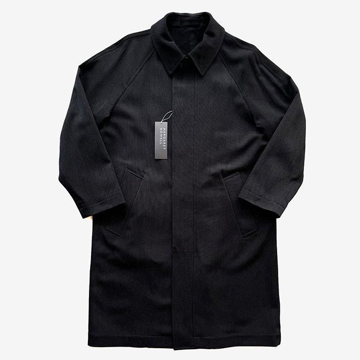 MARGARET HOWELL | MEN | WOOL COTTON WHIPCORD | CHARCOAL- Stripe