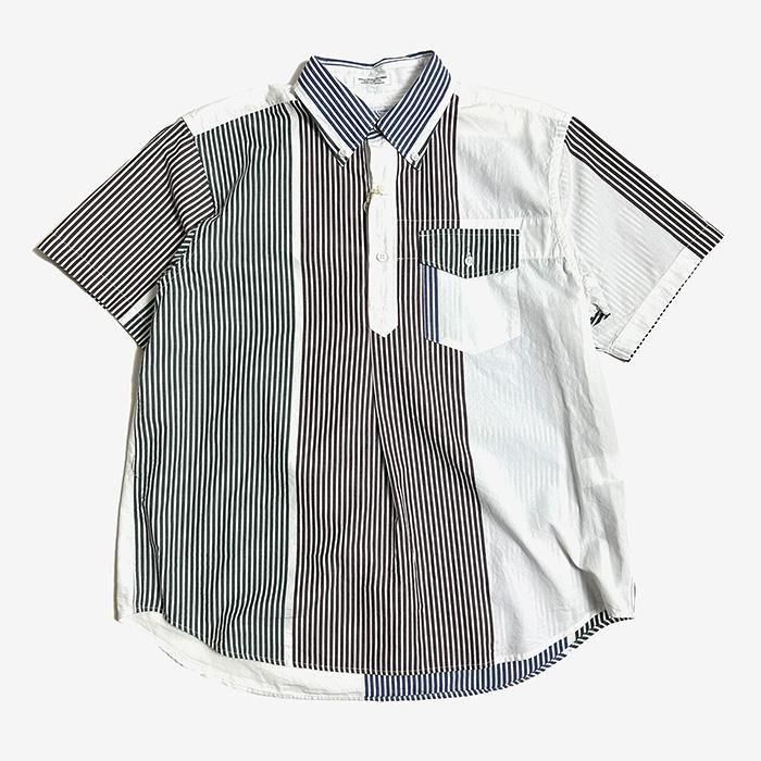ENGINEERED GARMENTS | POPOVER BD SHIRT | BLOCK STRIPE | MULTI