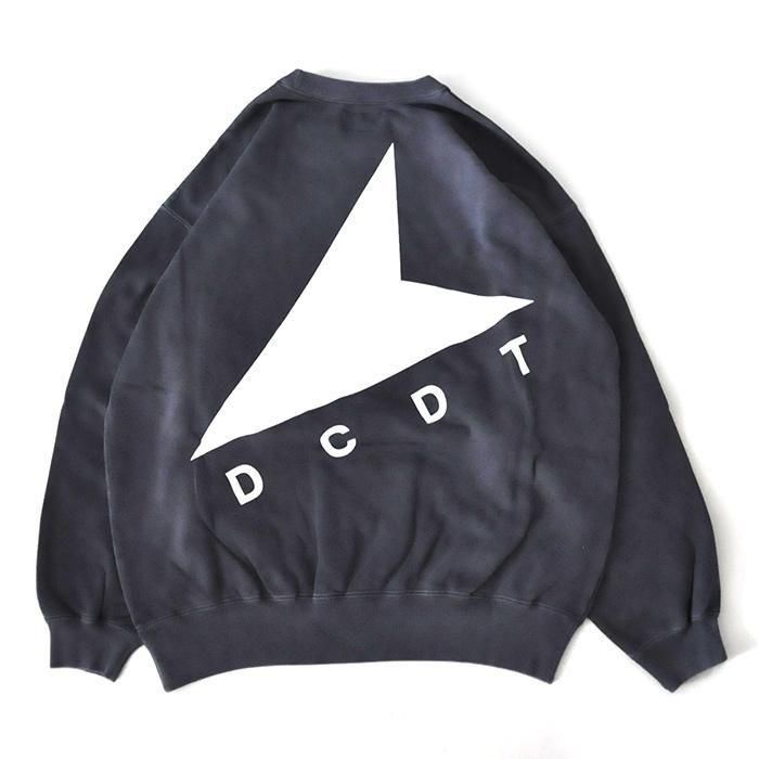 DESCENDANT | CETUS CREW NECK PIGMENT DYE | NAVY - Stripe-inc