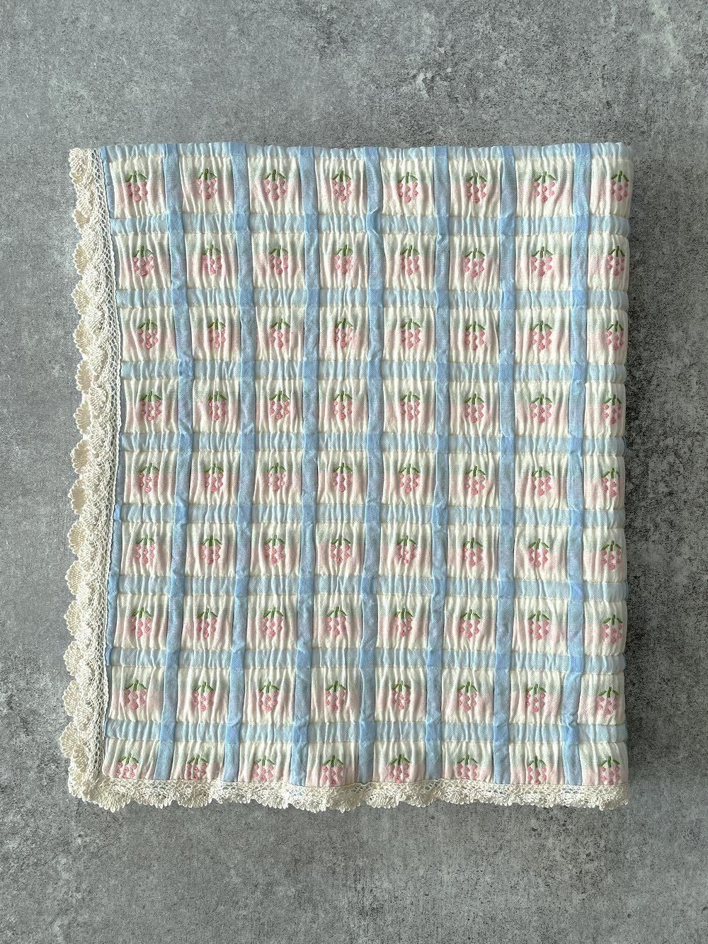 Bebe Organic Zora Blanket Padded Floral ベベオーガニック