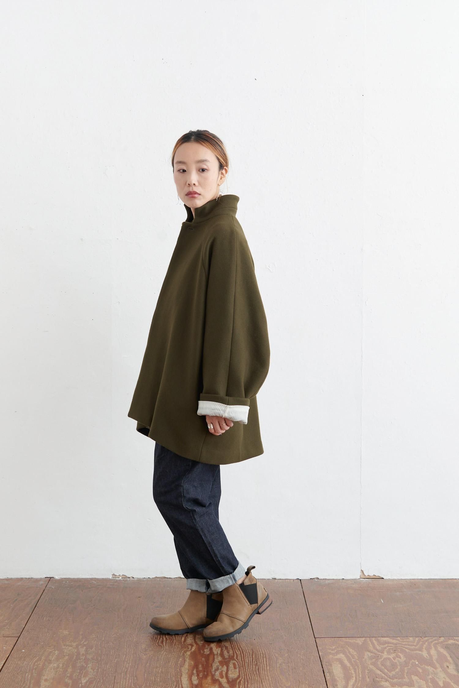 short coat（2color A221-21） - poooL (online shop)