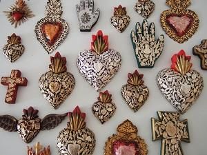 メキシコ Mexico ミラグロ 壁掛けインテリア ハートモチーフ メキシコ