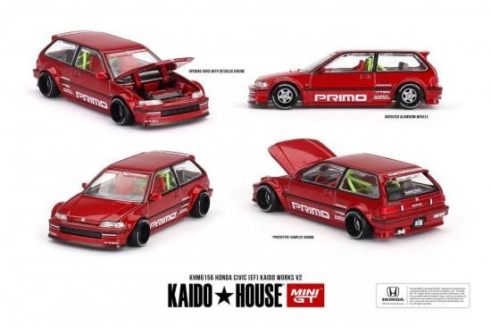 KAIDO☆HOUSE x MINI GT 1/64 Honda Civic (EF) Kaido Works V2