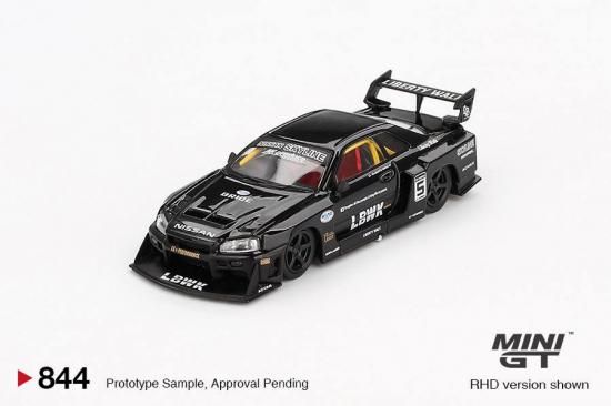 MINI GT 1/64 Nissan LB-ER34 Super Silhouette Skyline Black