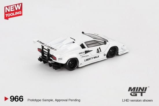 MINI GT 1/64 Lamborghini Countach LB-WORKS White 2024 Tokyo Auto