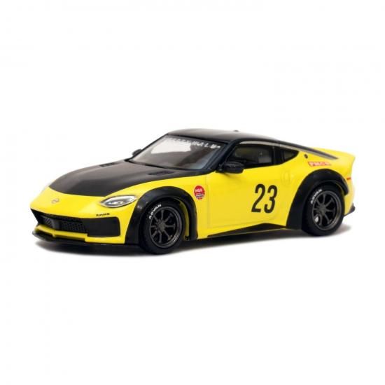 MINI GT 1/64 Nissan Z LB☆NATION WORKS Ikazuchi Yellow-ミニカー